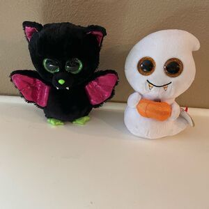 TY Bat and Ghost Beanie Boos 6 inch